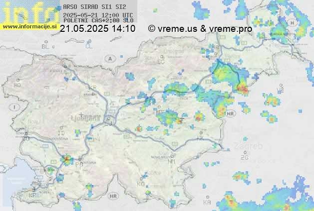 Radarska karta padavin
