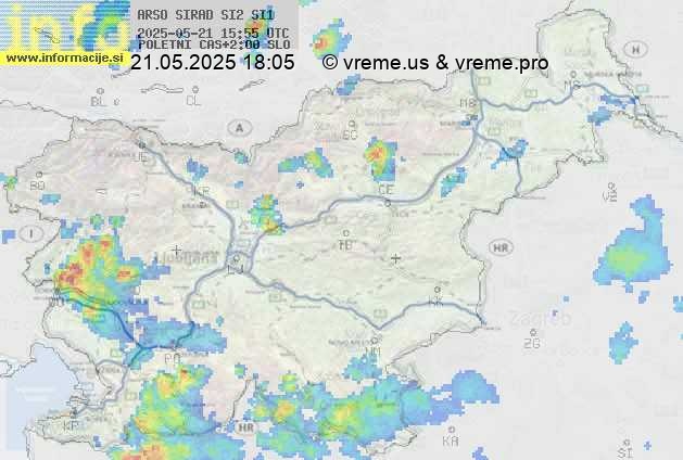 Radarska karta padavin
