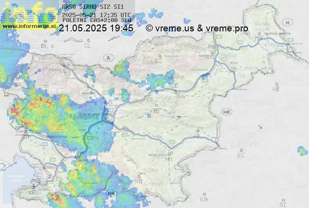Radarska karta padavin
