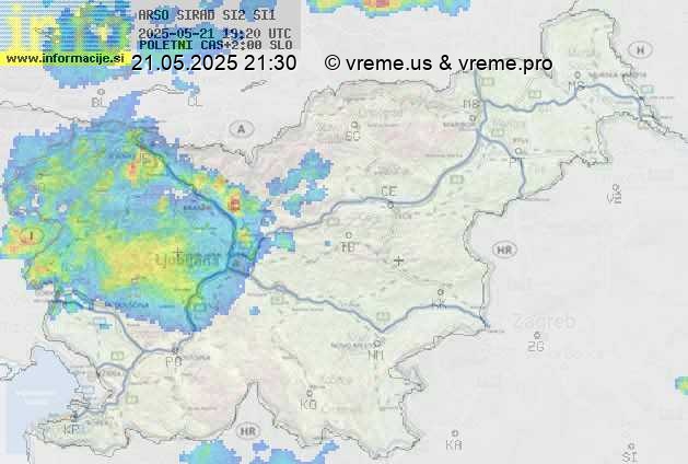 Radarska karta padavin