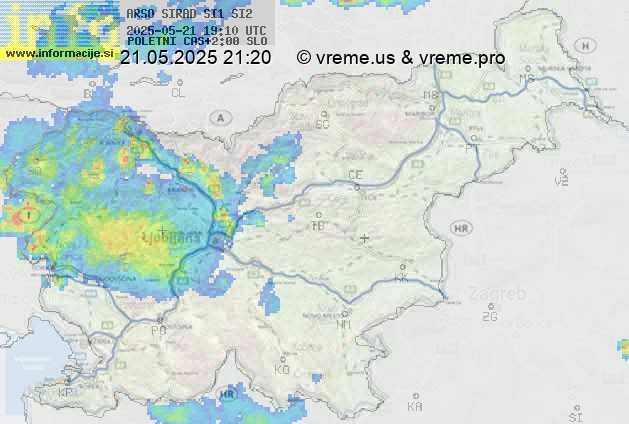 Radarska karta padavin