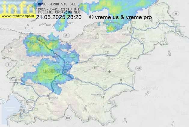 Radarska karta padavin