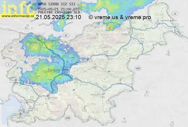 Radarska karta padavin