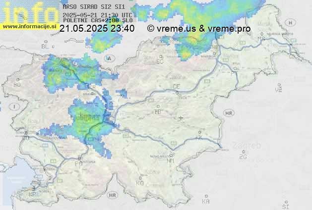 Radarska karta padavin