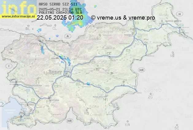 Radarska karta padavin