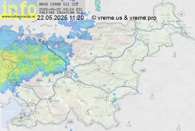 Radarska karta padavin