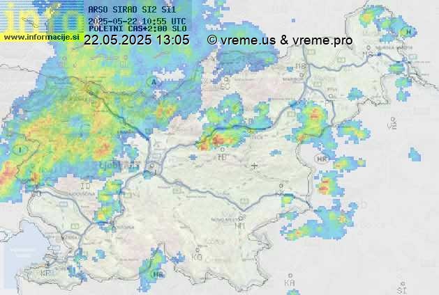 Radarska karta padavin