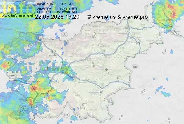 Radarska karta padavin