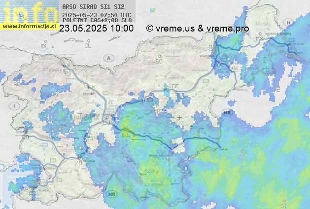 Radarska karta padavin