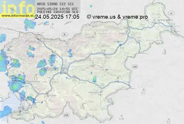 Radarska karta padavin