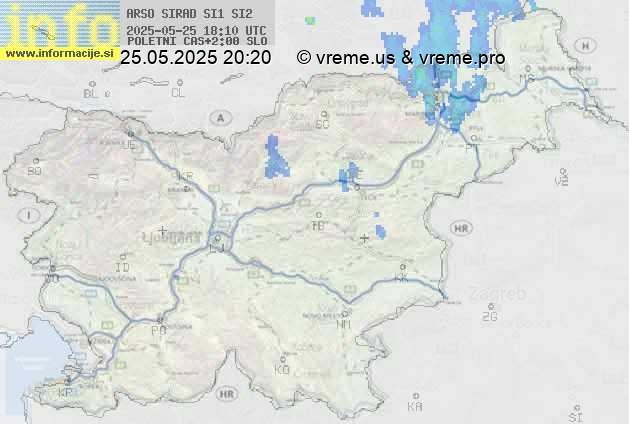 Radarska karta padavin