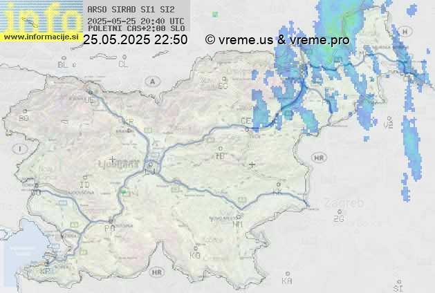 Radarska karta padavin