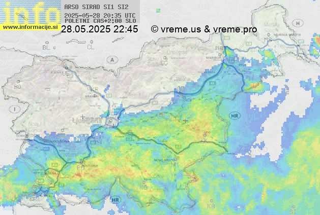 Radarska karta padavin
