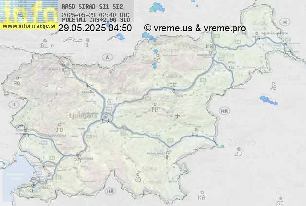 Radarska karta padavin