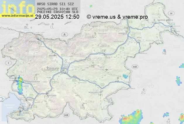 Radarska karta padavin