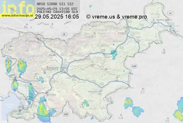 Radarska karta padavin