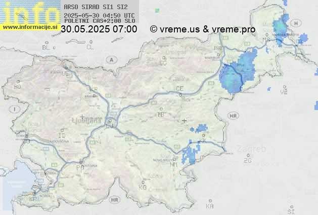Radarska karta padavin