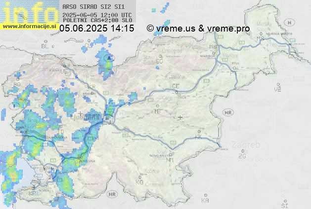 Radarska karta padavin