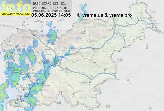 Radarska karta padavin