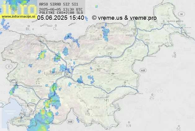 Radarska karta padavin