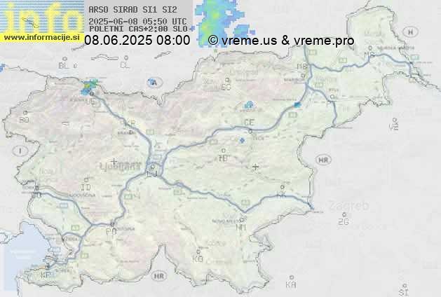 Radarska karta padavin