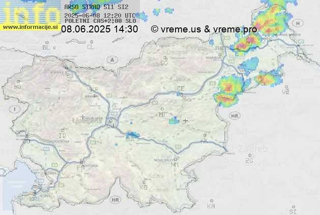 Radarska karta padavin
