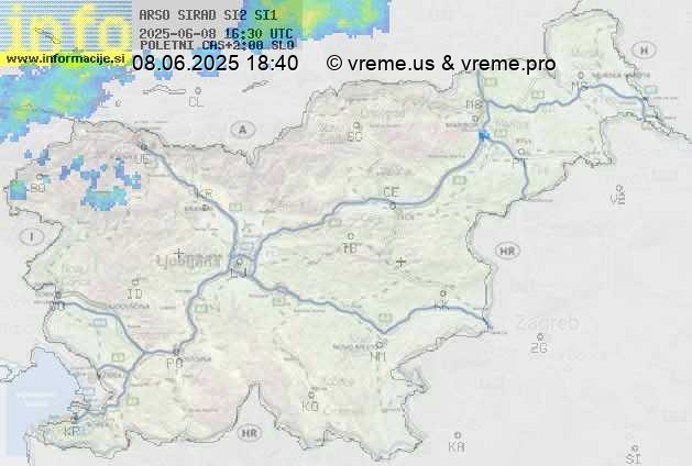 Radarska karta padavin