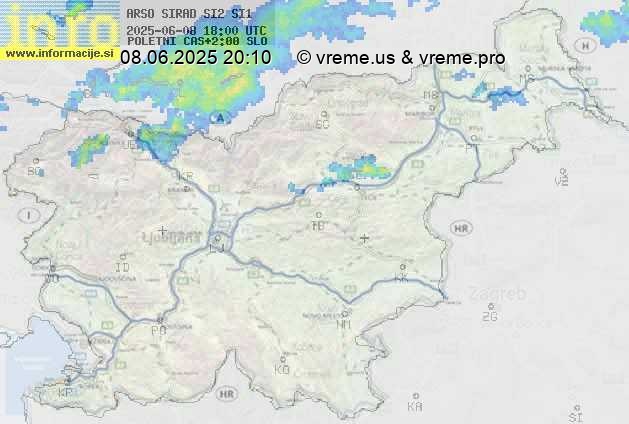 Radarska karta padavin