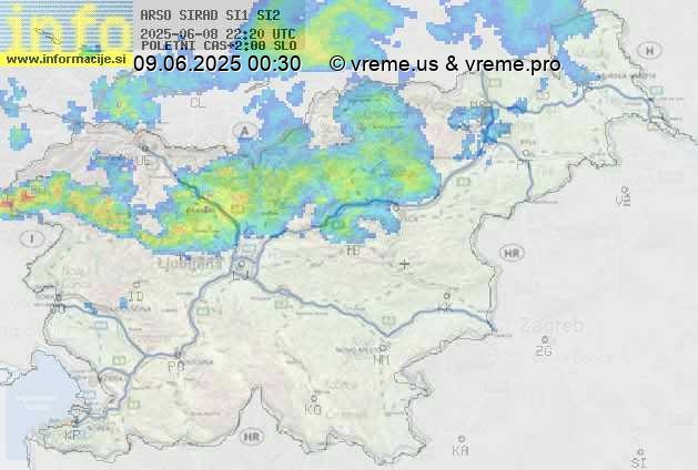 Radarska karta padavin