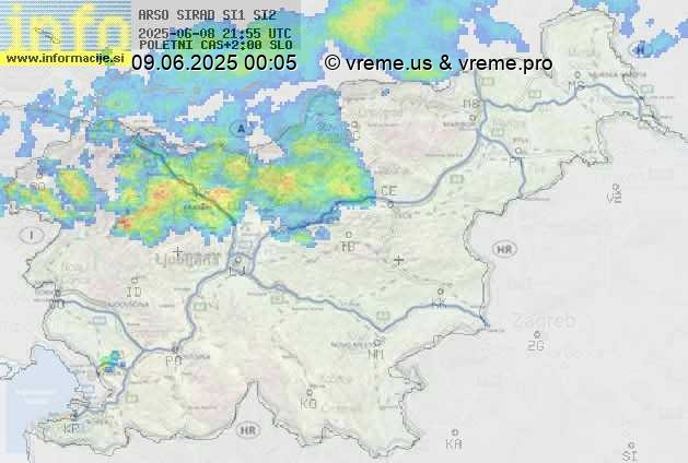 Radarska karta padavin