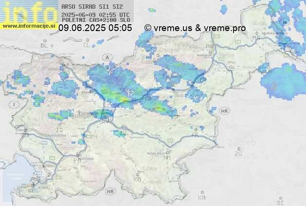 Radarska karta padavin