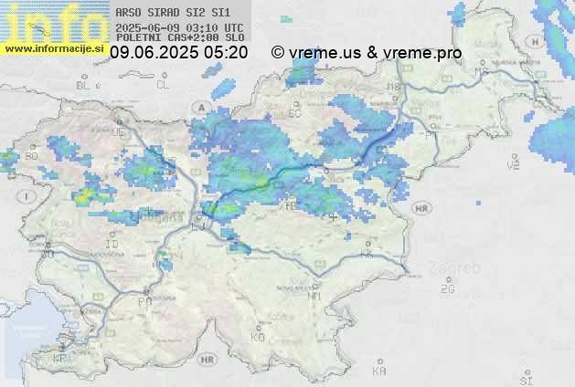 Radarska karta padavin