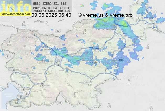 Radarska karta padavin