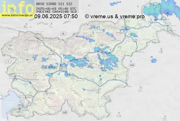Radarska karta padavin