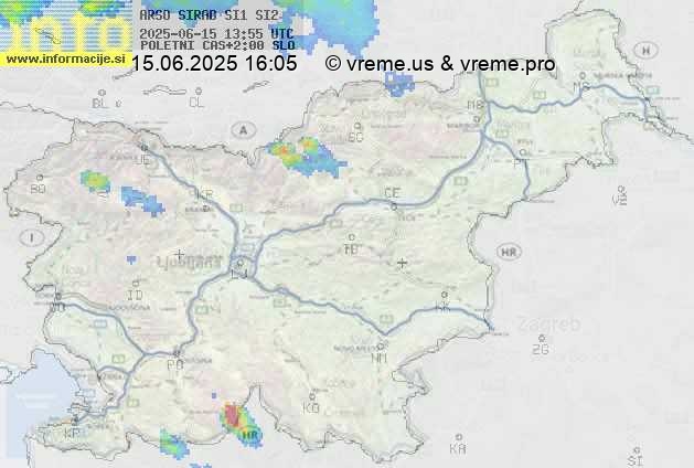 Radarska karta padavin