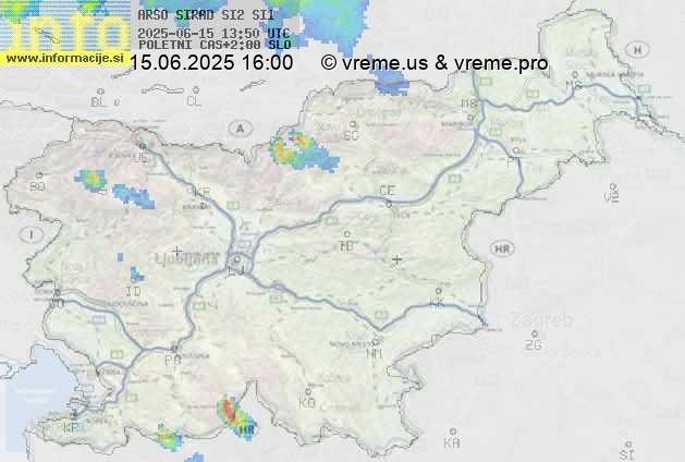 Radarska karta padavin