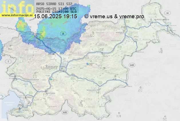 Radarska karta padavin
