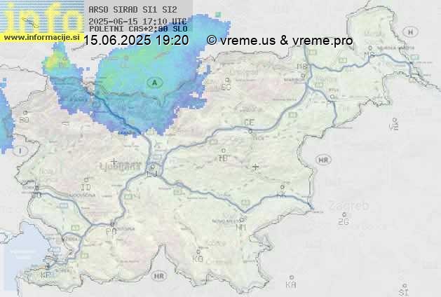 Radarska karta padavin