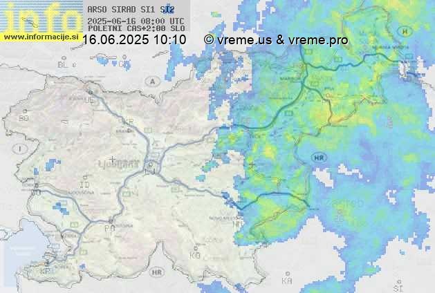Radarska karta padavin