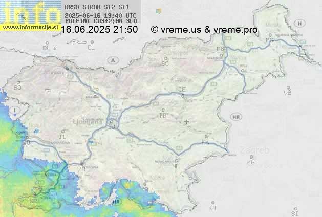 Radarska karta padavin