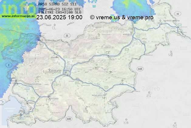 Radarska karta padavin