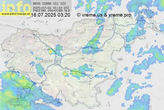 Radarska karta padavin