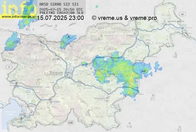 Radarska karta padavin