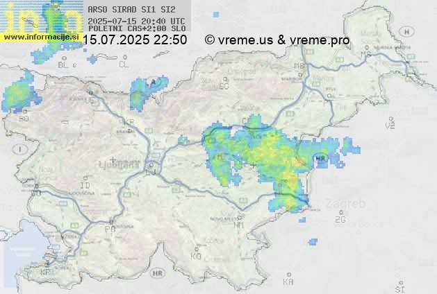 Radarska karta padavin