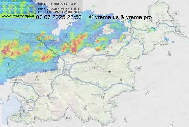 Radarska karta padavin