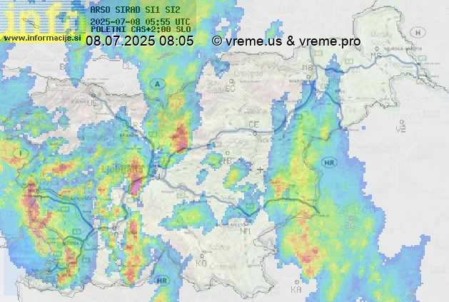 Radarska karta padavin