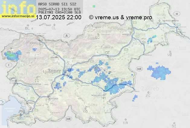Radarska karta padavin