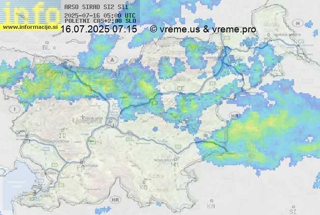 Radarska karta padavin