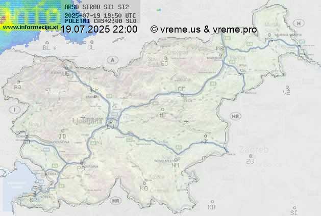 Radarska karta padavin