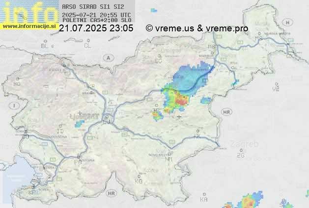 Radarska karta padavin